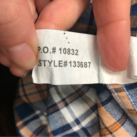 Carbon 2 Cobalt Double Cloth Shirt Men XL Blue Windowpane Button Up Plaid Lining - Picture 13 of 15